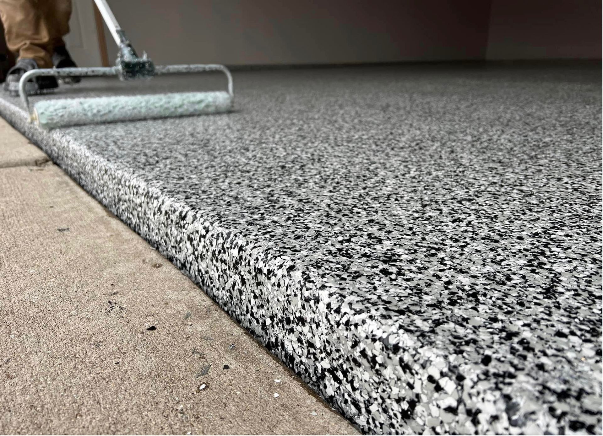 Garage floor coating