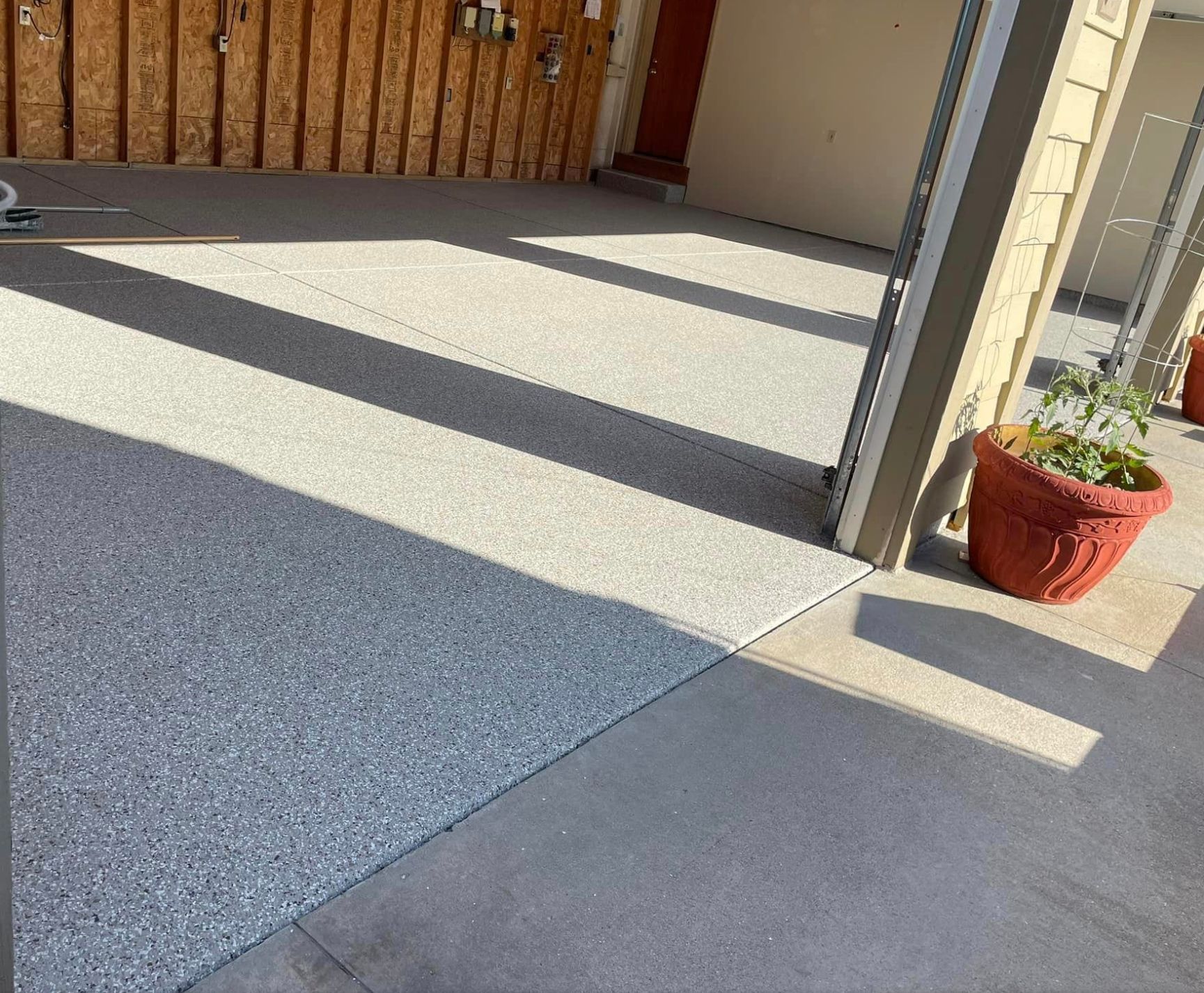 Residential concrete coatings