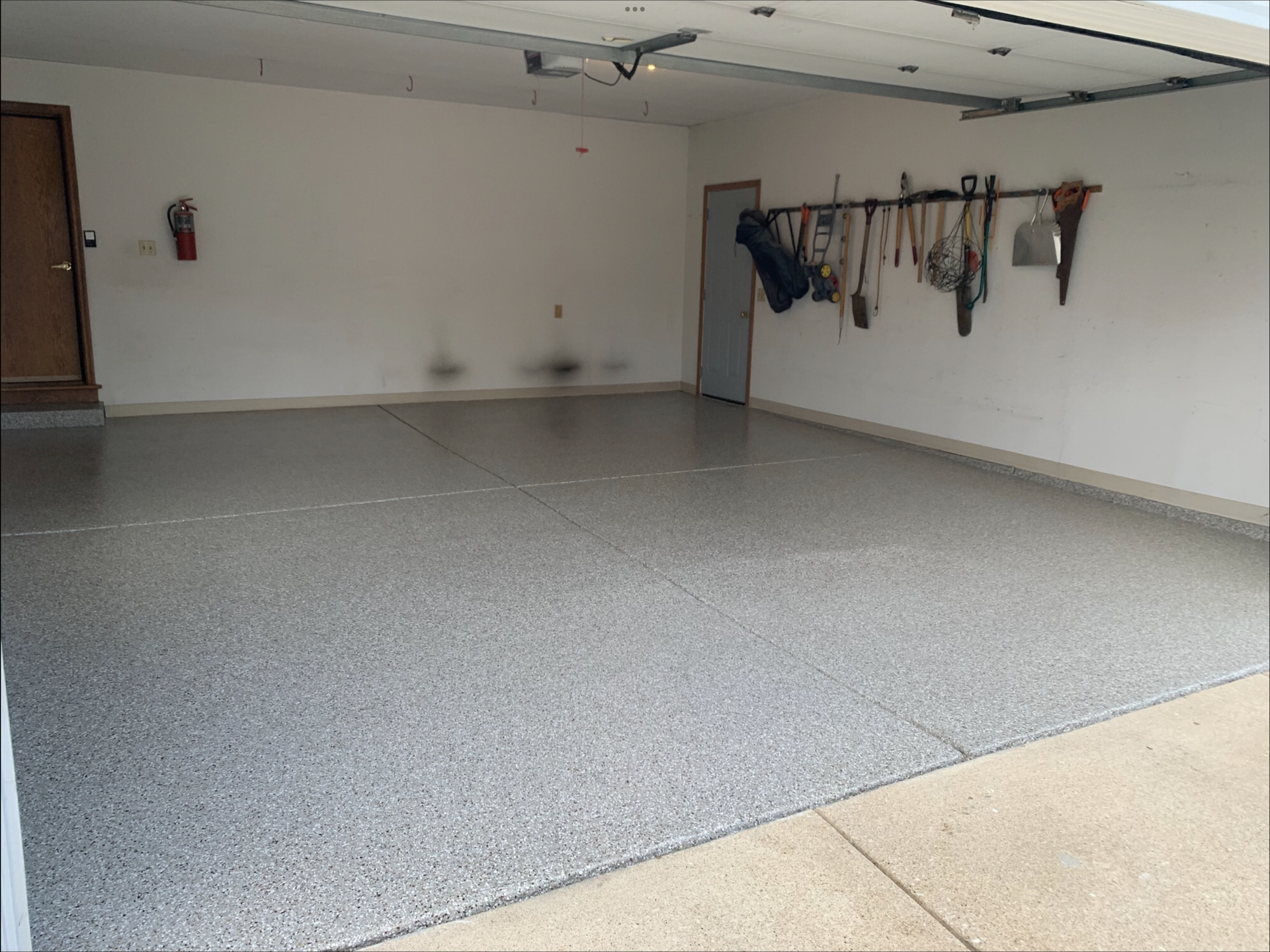 Garage concrete coating
