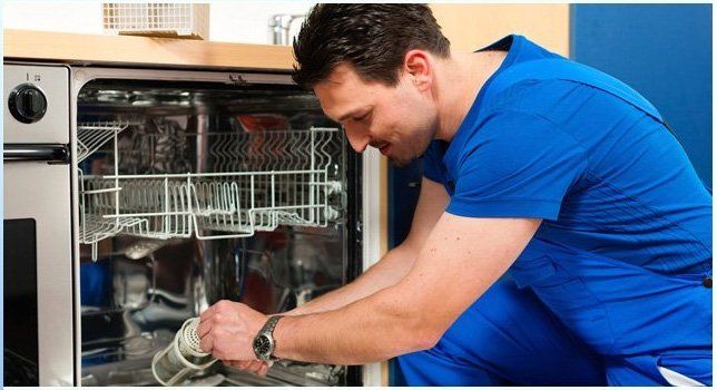 Technician dishwasher repair