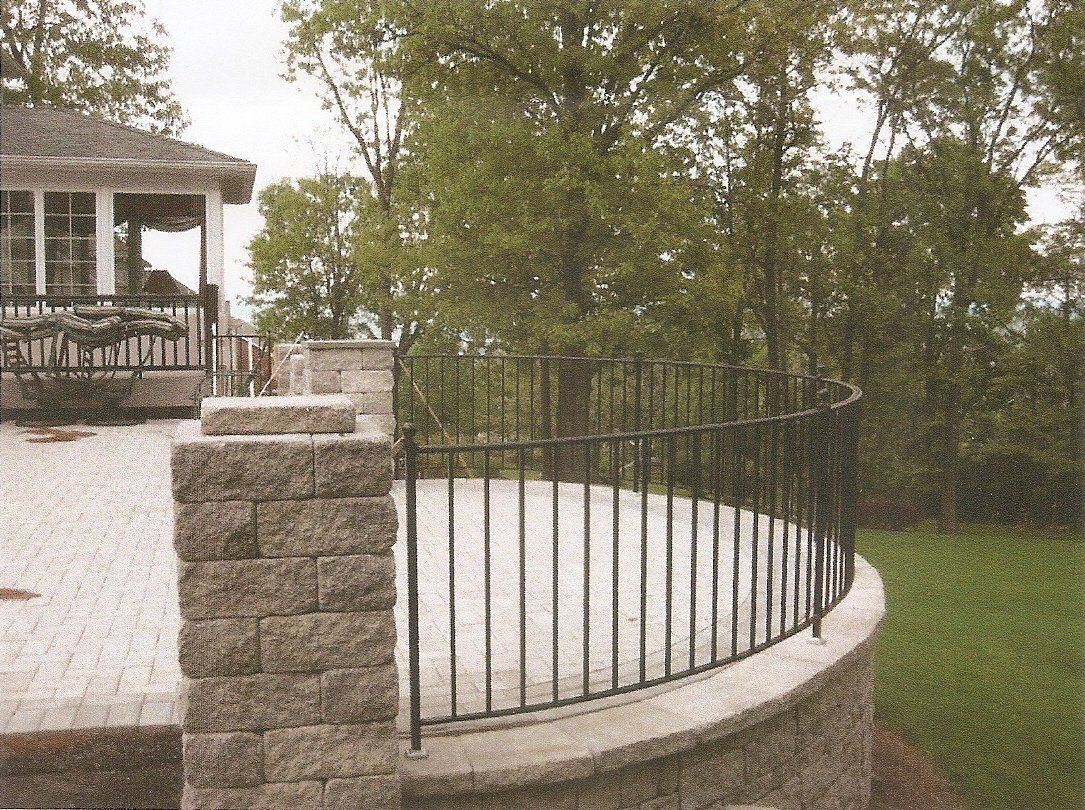 Balcony with Iron Railings