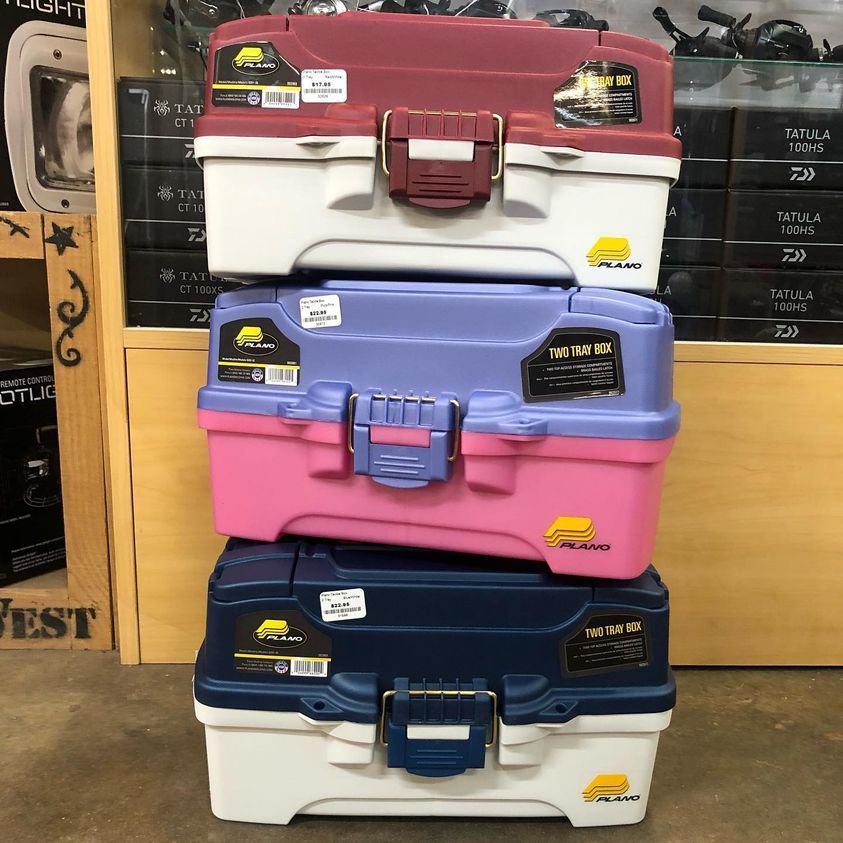 tackle boxes
