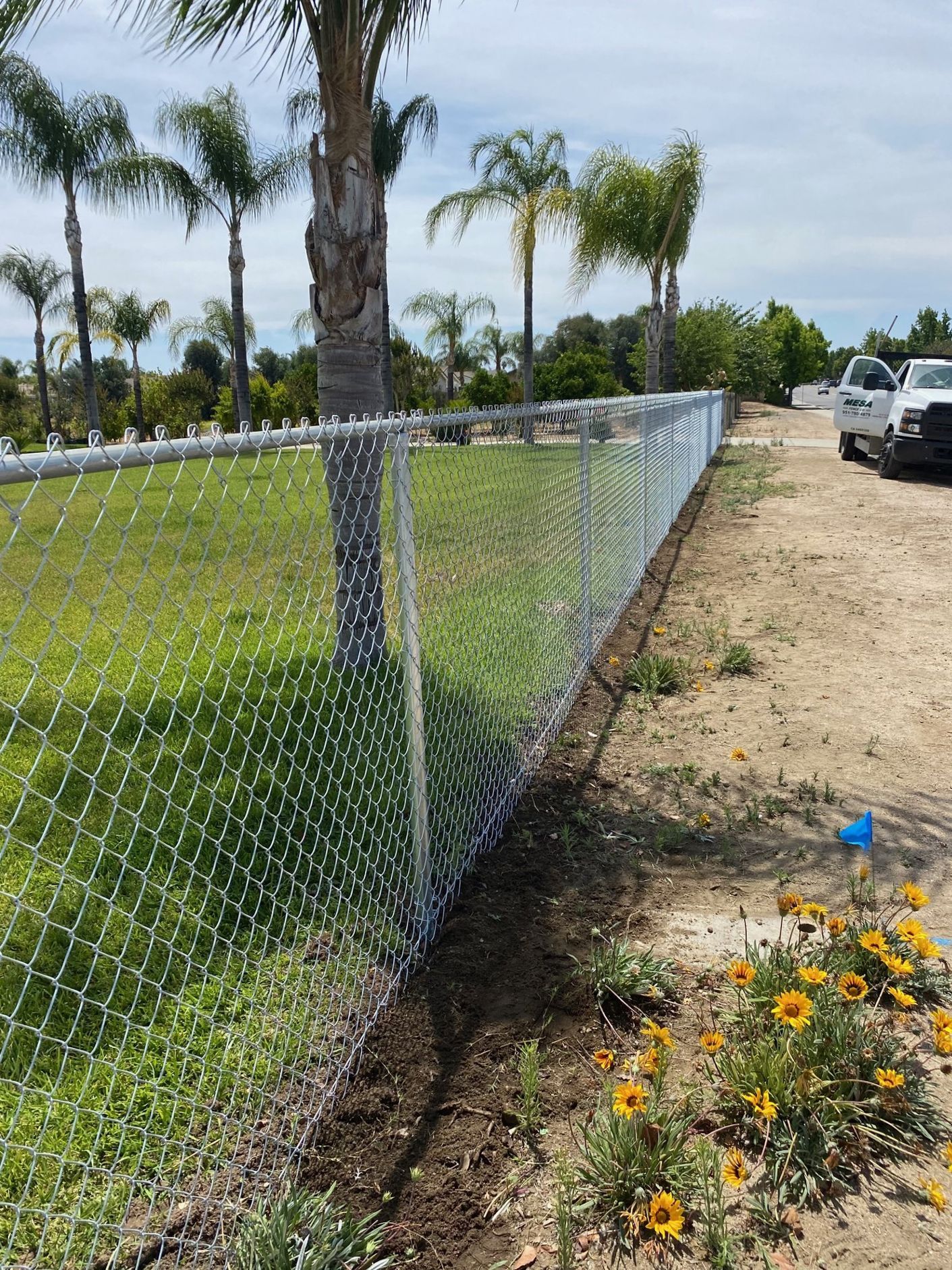Chain-link fencing