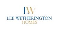 Lee Wetherington Homes logo in gold and blue on a white background
