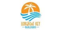 Longboat Key Builders logo with orange palm tree, blue waves, and text