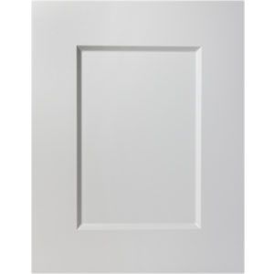White recessed wall panel with beveled rectangular border