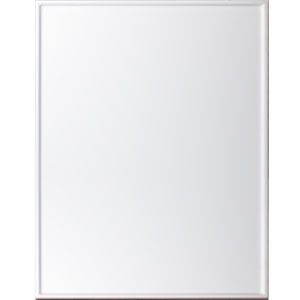 Blank white rectangular panel with a light gray border and subtle beveled frame