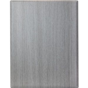 Plain brushed silver metal panel with a rectangular shape