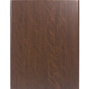 Brown wooden panel with a smooth, vertical grain pattern