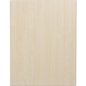 Light beige wood grain panel with a plain vertical rectangular surface