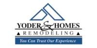 Yoder Homes Remodeling logo with blue roof icon and slogan, “You Can Trust Our Experience”