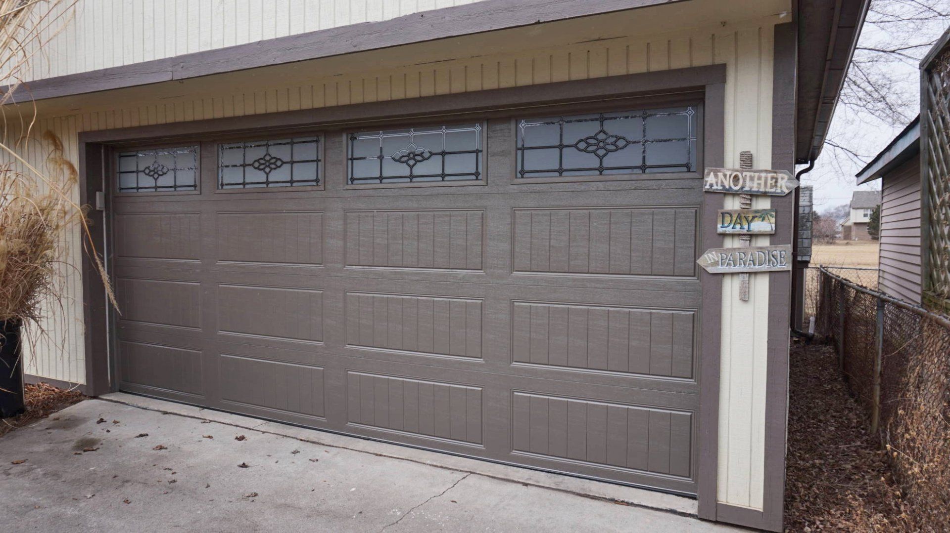 Stylish garage door