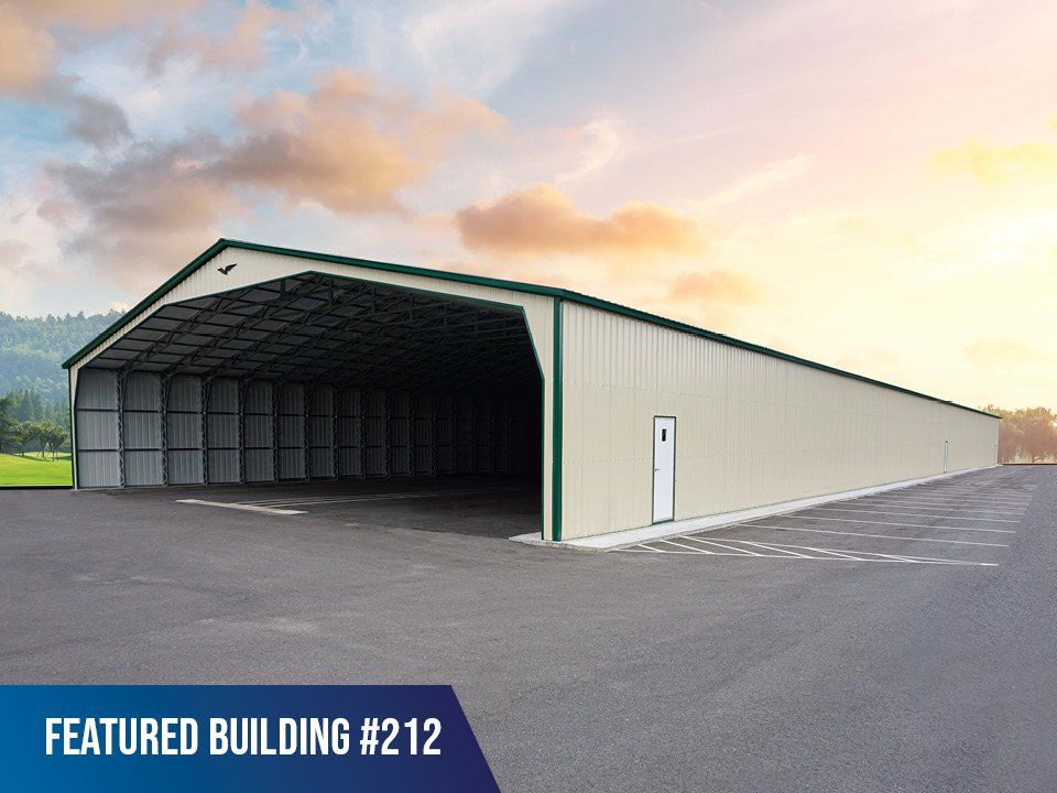 Hangar-Ware. Tan-Green Huge-40x200 Drive Thru