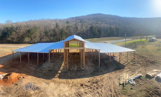pole barn top view