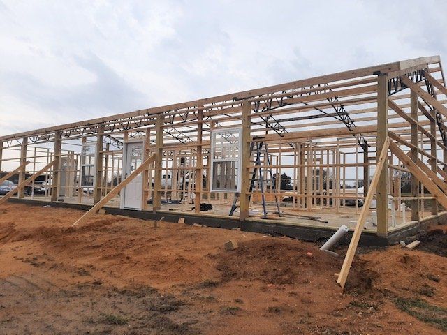 building pole barn outside