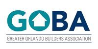 GOBA logo in teal and gray with a house icon in the “O” and text “Greater Orlando Builders Association”