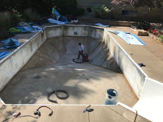 Pool Installation in progress