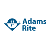 Adams Rite logo with blue icon and text on white background.
