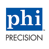 Precision Hardware logo in blue and black on a white background.