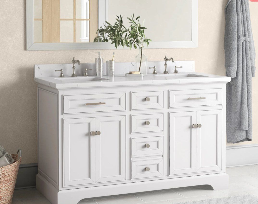 White custom cabinet