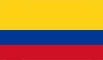 Flag of Colombia: yellow, blue, and red horizontal stripes.