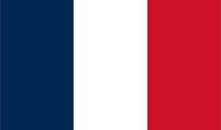 French flag: vertical tricolor of blue, white, and red stripes.