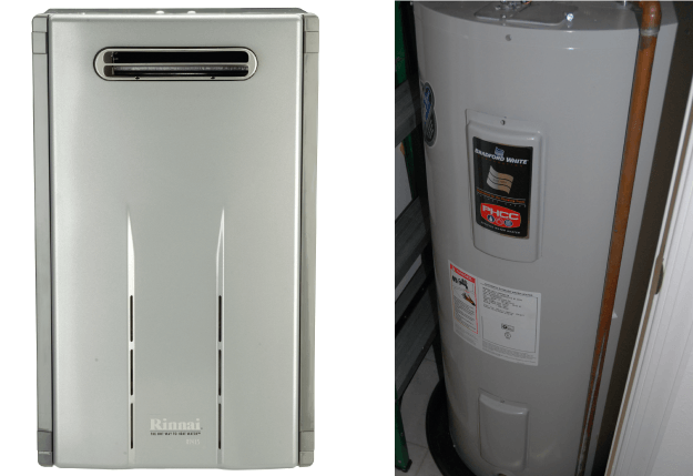 Rinnai and Bradford White brand water heaters