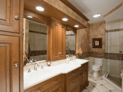 A newly remodelled bathroom