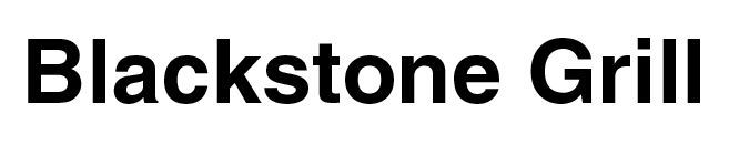 Blackstone Grill