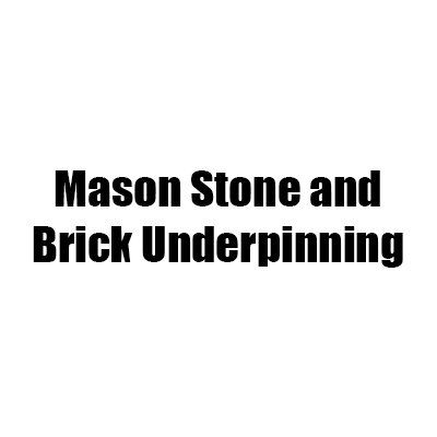 Mason stone and brick underpinning
