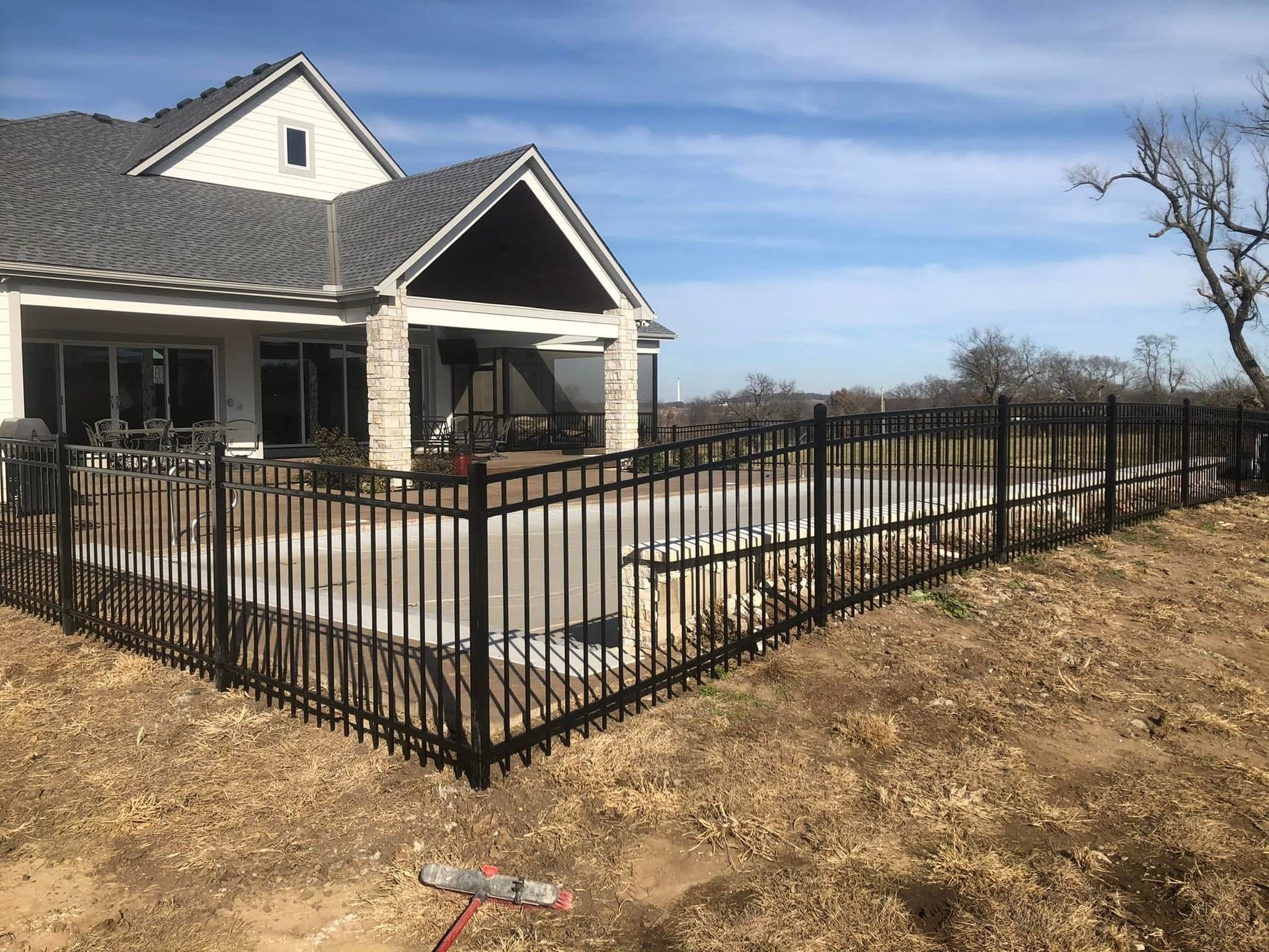 Private metal fences