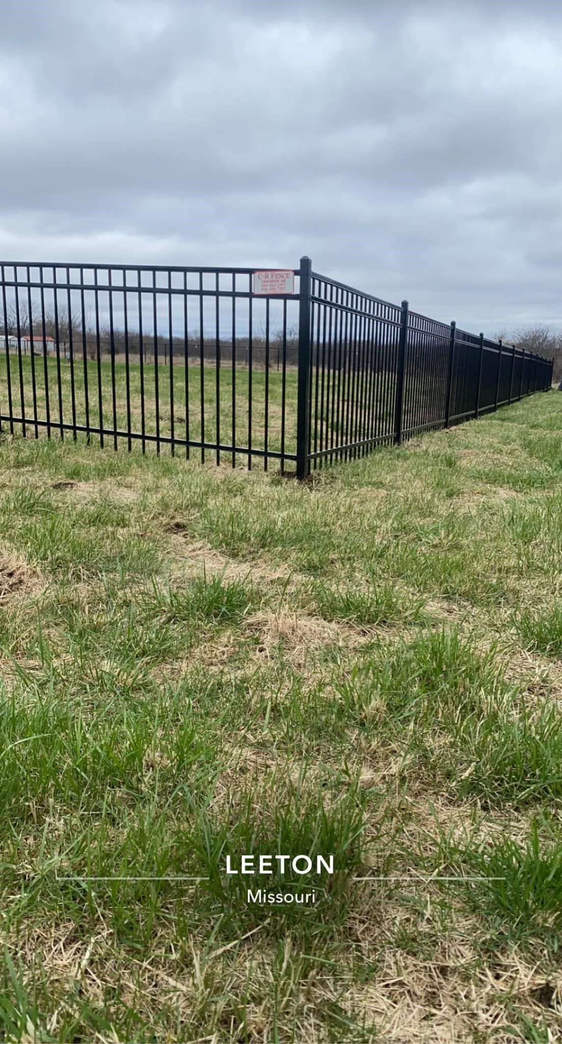 Classic metal fence