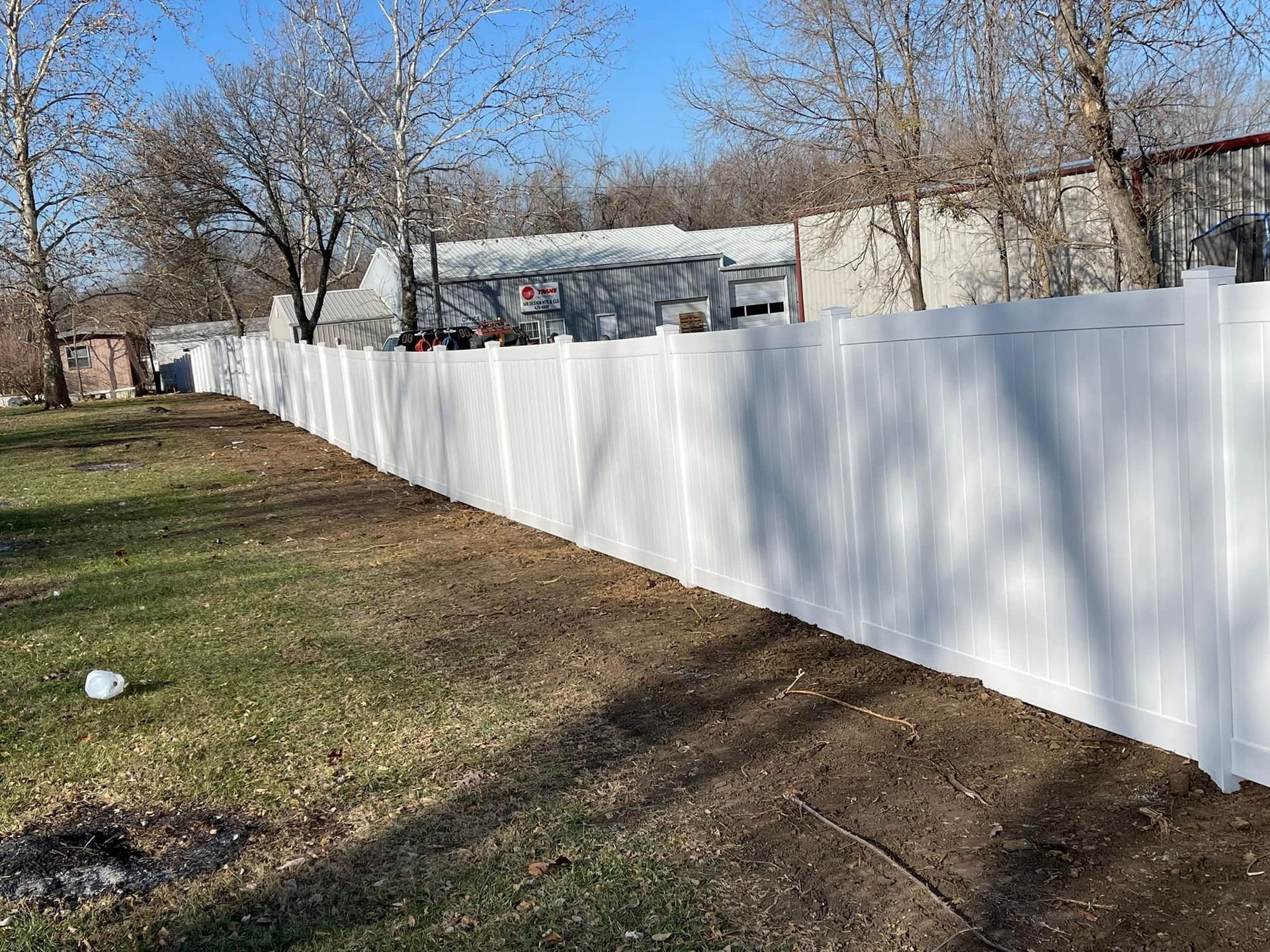 Beautiful vinyl fence