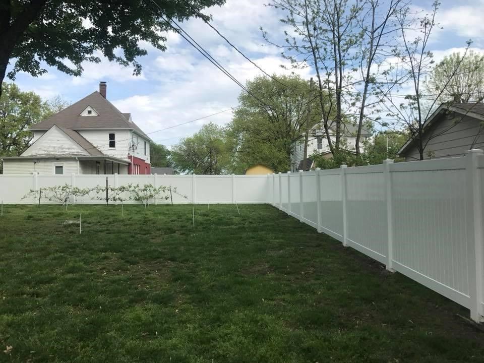 White ranch fence