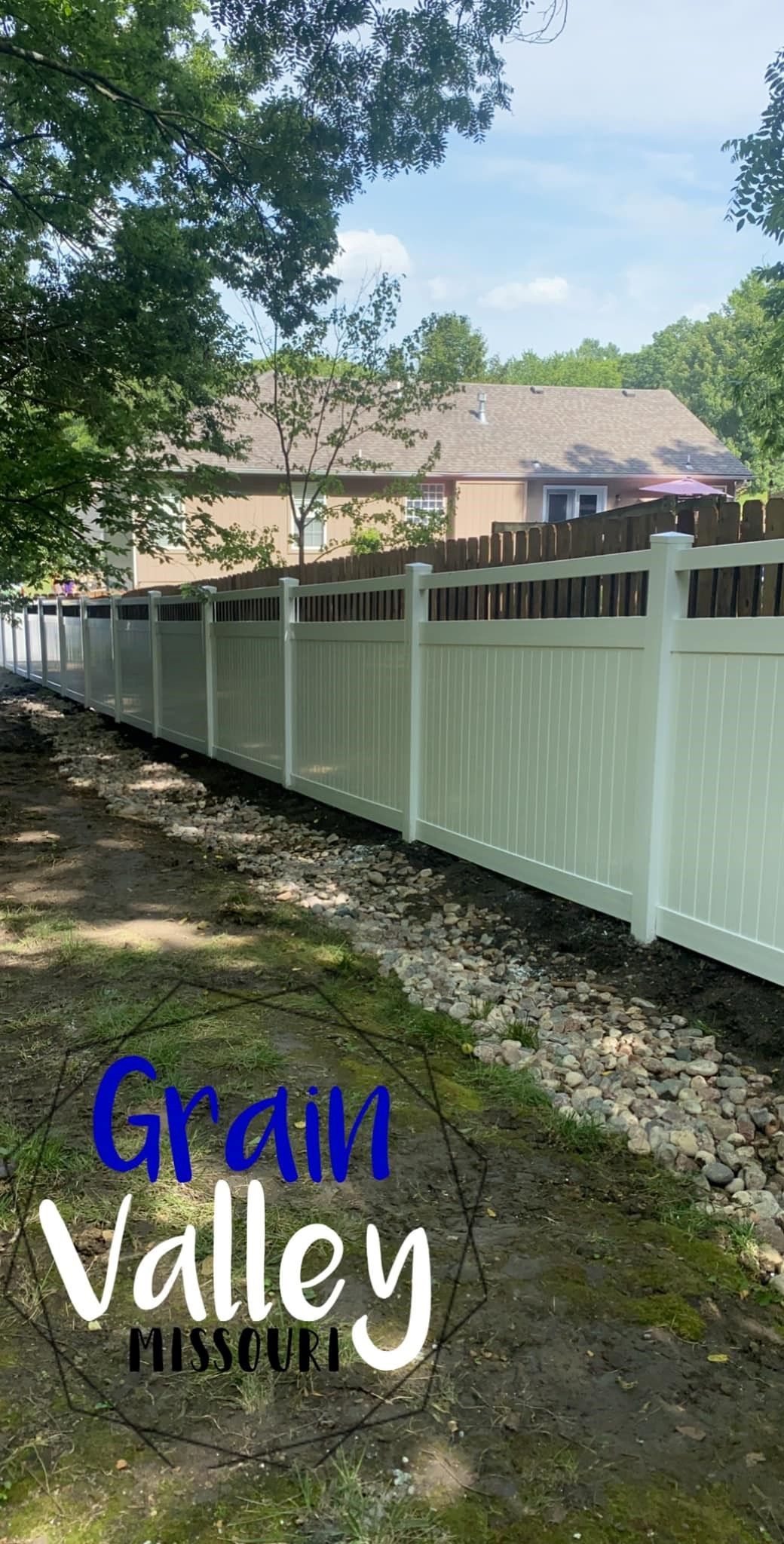 White decorative fences