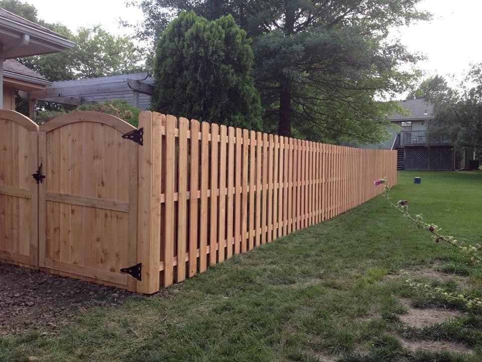 Cedar wood fencing