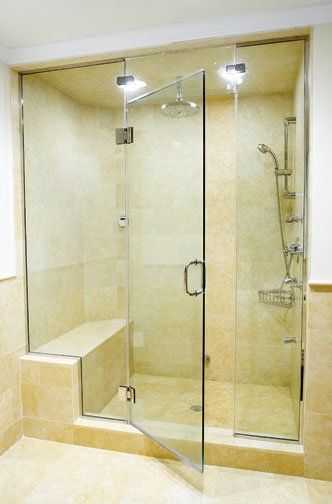 Frameless shower door