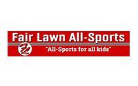 Fair Lawn All-Sports logo. Red banner with white text