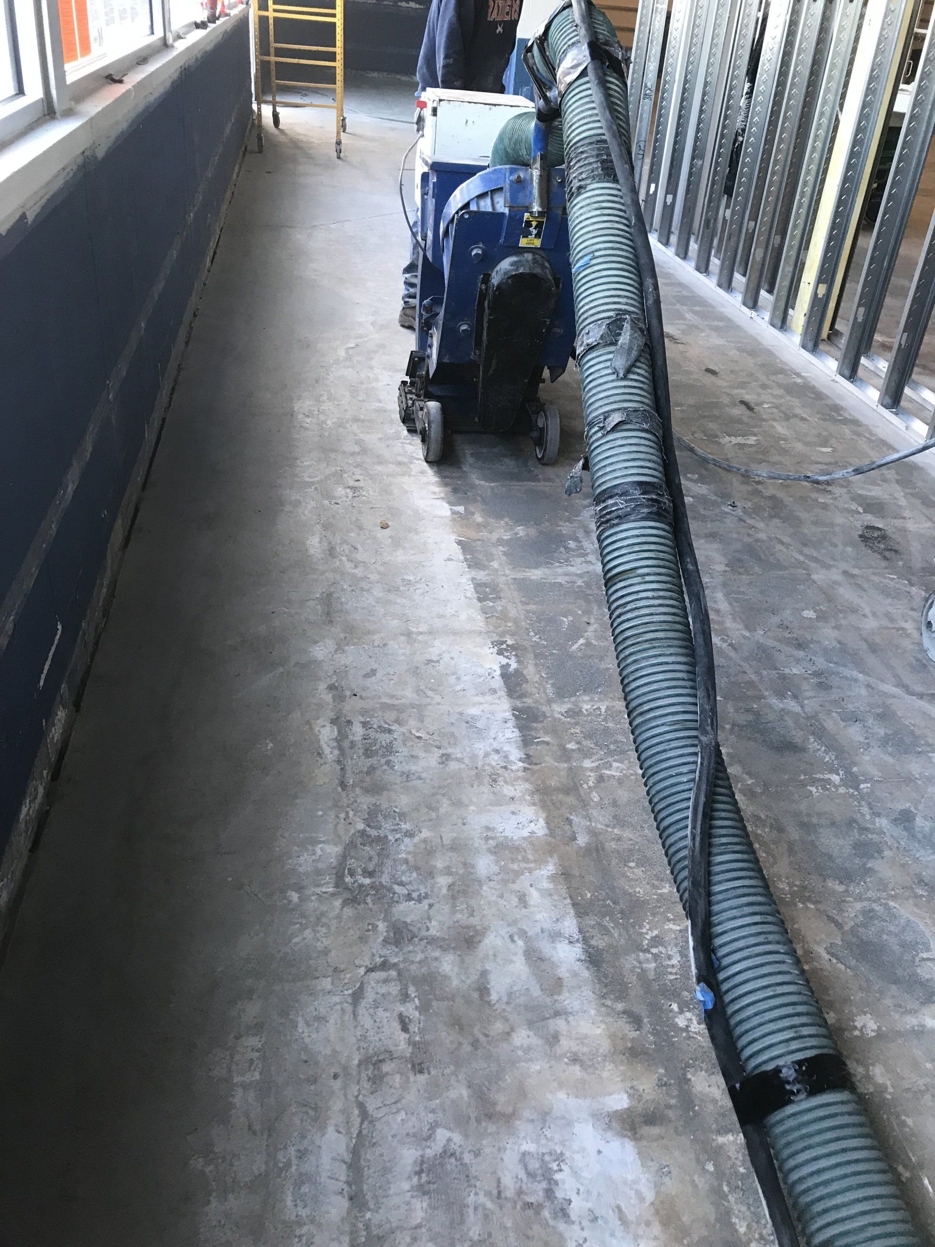 shotblasted and beadblasted concrete floors