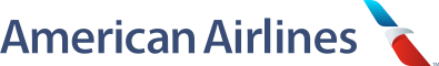 American Airlines logo with a stylized eagle and text.