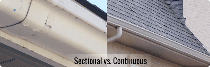 Difference between sectional and continuous