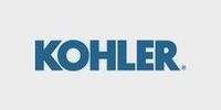 KOHLER logo in blue on a light gray background.