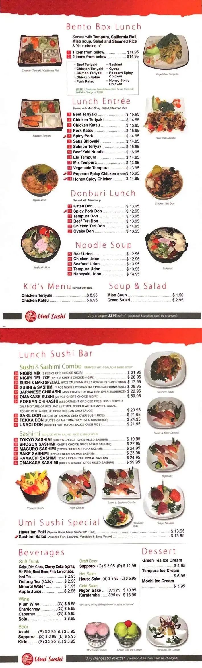 Lunch Menu