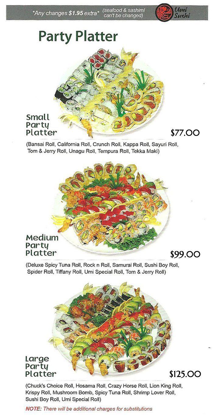 Umi Sushi Party Platter