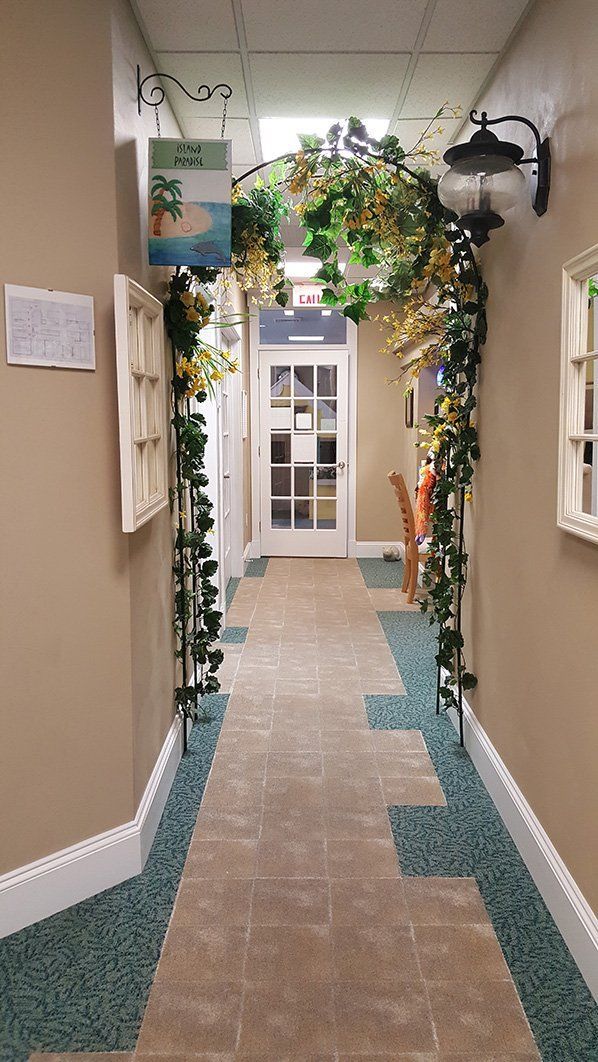 dental office hallway