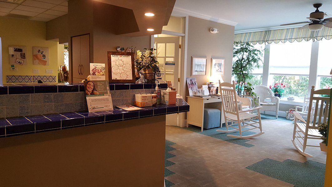 dental office reception area