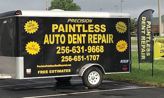 Precision Auto Paintless Dent Removal trailer