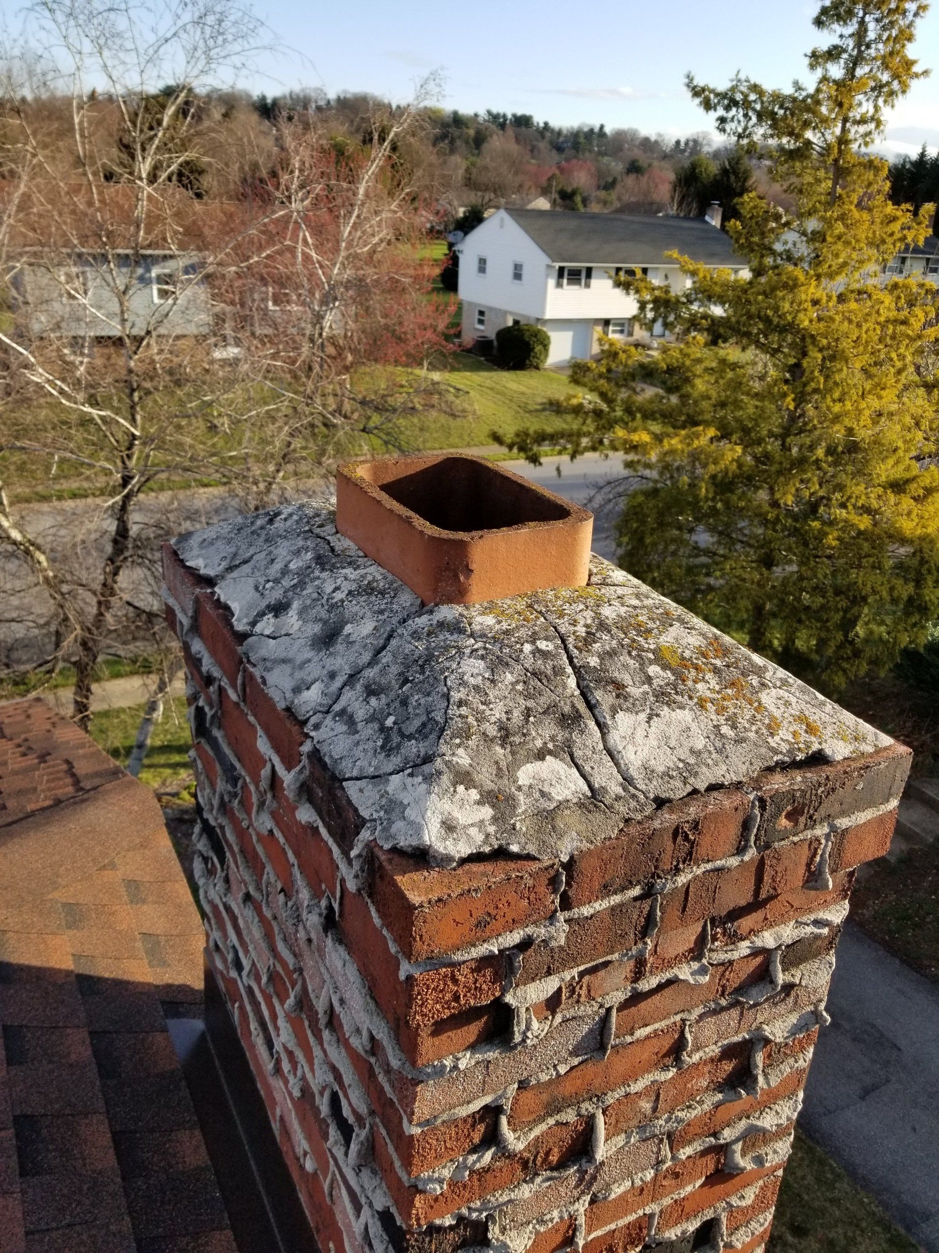 Before Chimney Cap Replacement