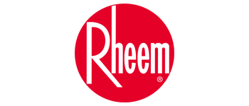 Rheem logo: white text 