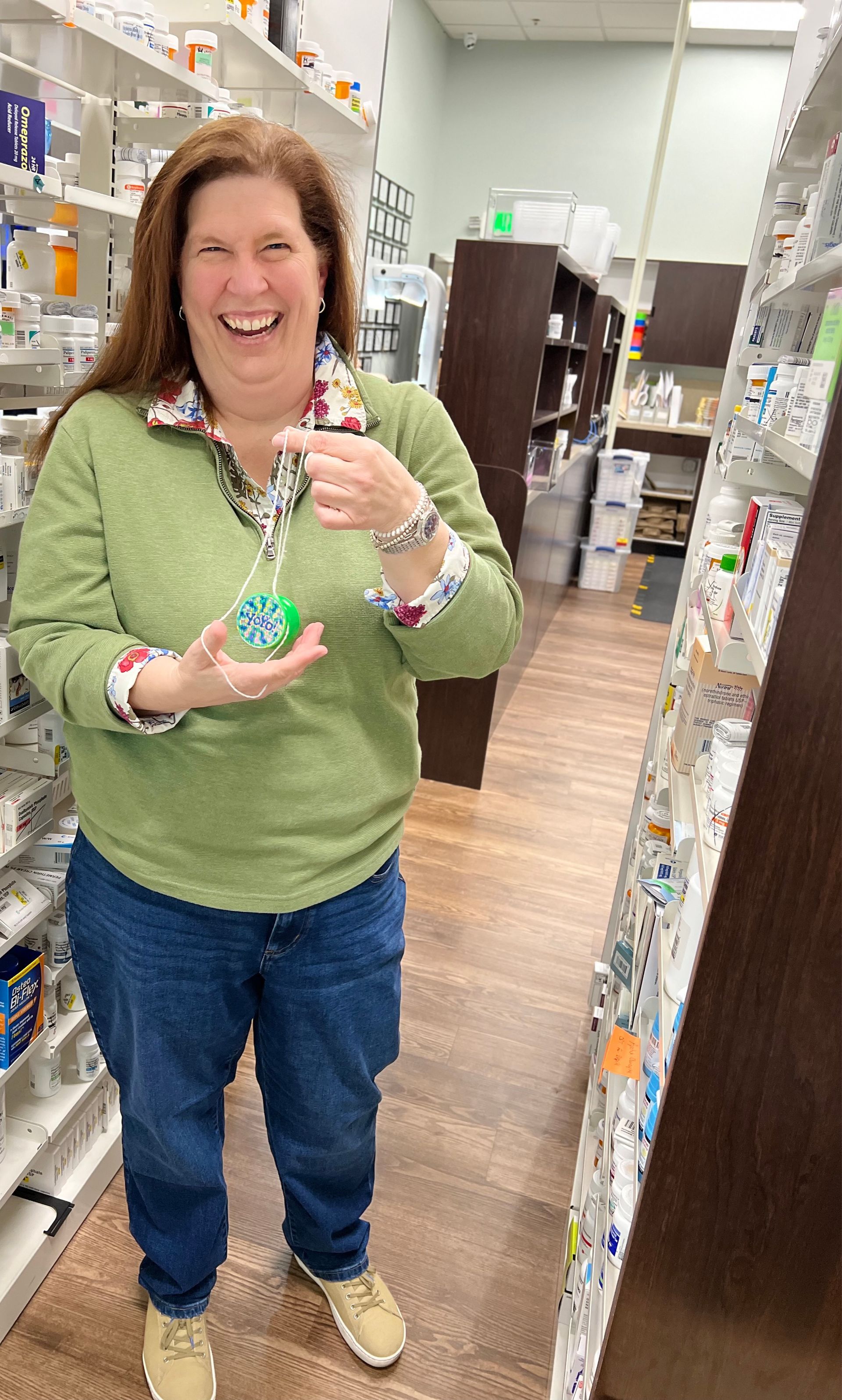 Our pharmacist Susan doing a 